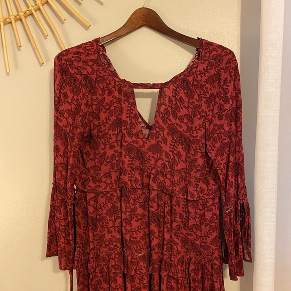 Burgundy Fall dress - Picture 3 of 4